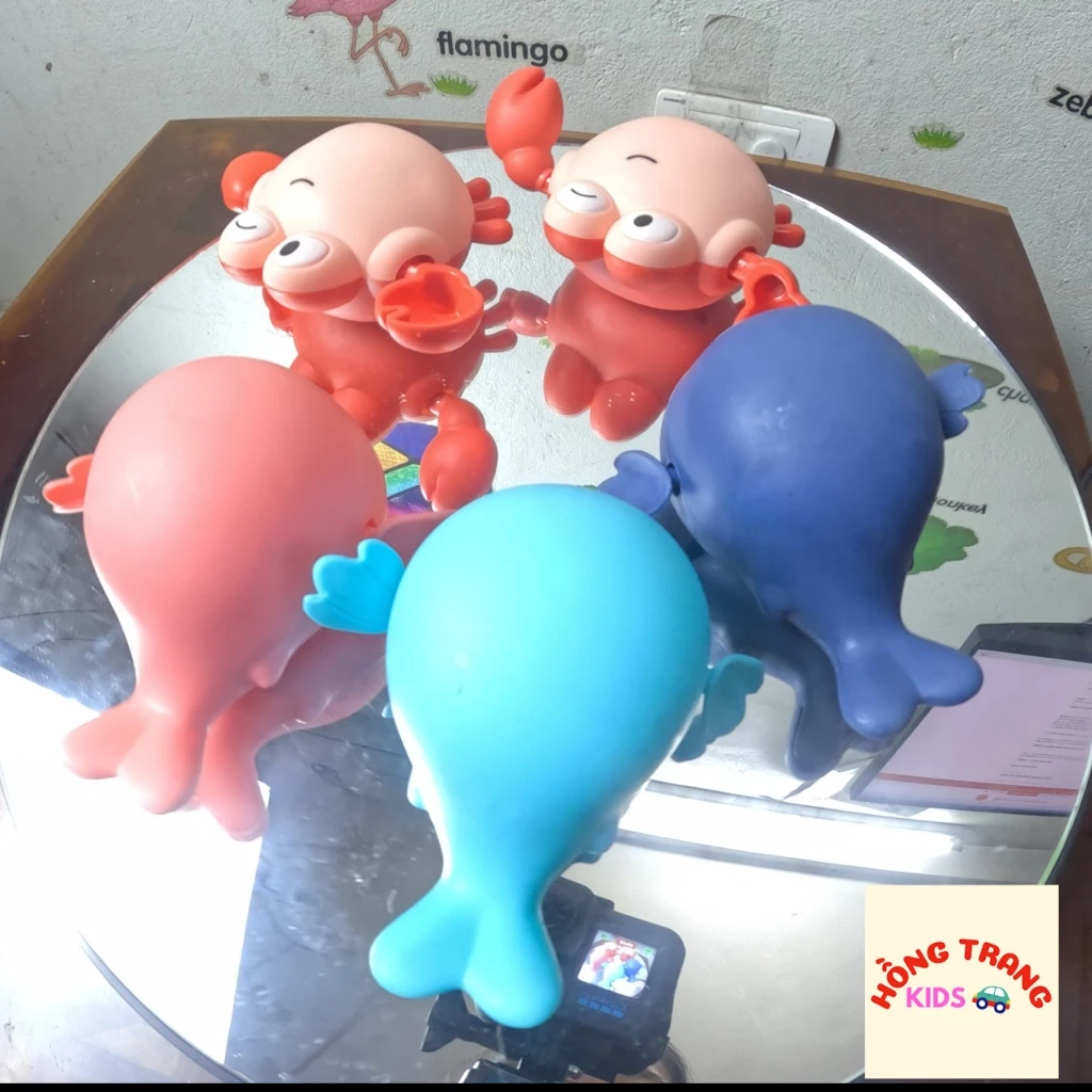 Đồ chơi cua, cá heo bơi
