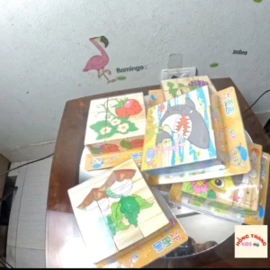 Đồ chơi tranh ghép gỗ 6 mặt