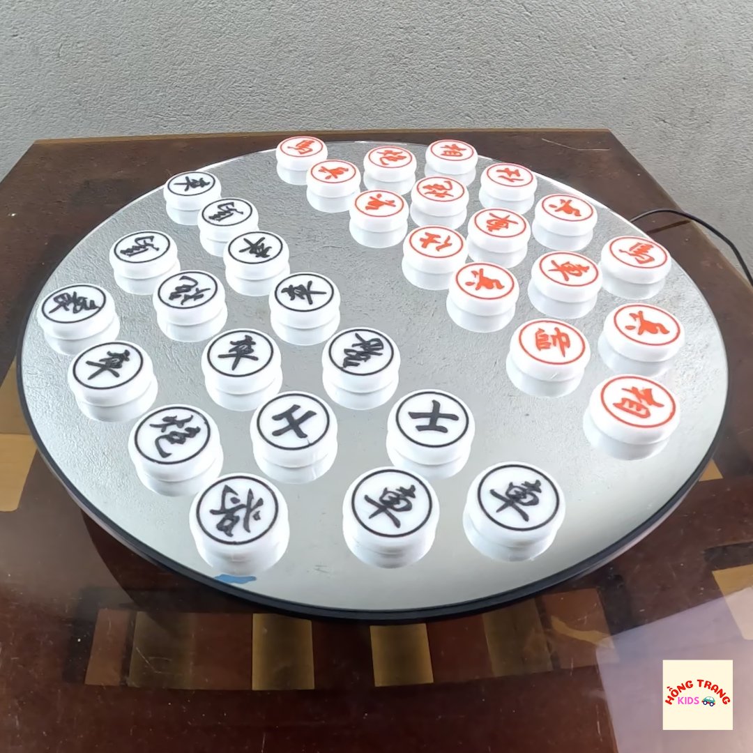 Bộ Quân Cờ Tướng Nhựa 3D Cao Cấp - Ảnh 3